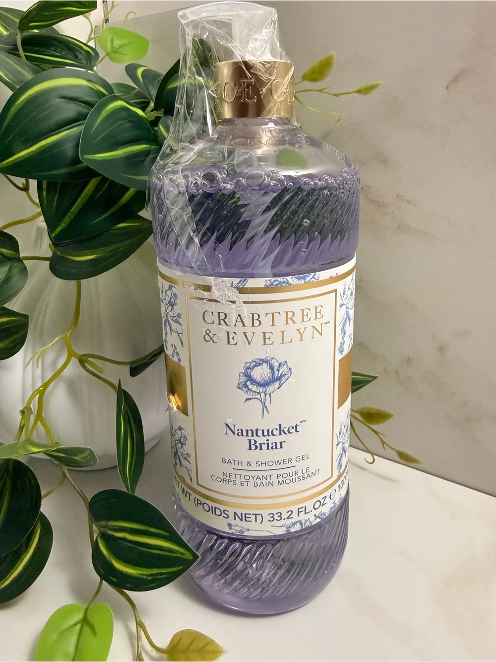 Crabtree & Evelyn Nantucket Briar Bath & Shower Gel - JUMBO 33.2 FL OZ - New